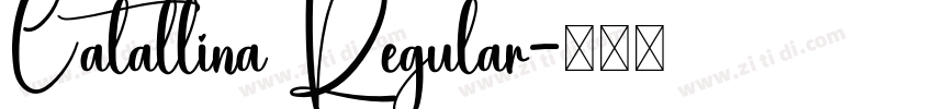 Catallina Regular字体转换 Catallina Regular字体转换